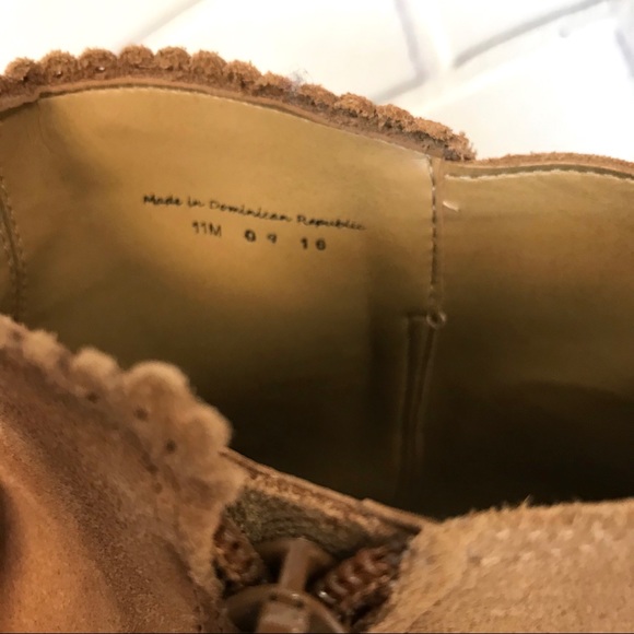 Jack Rogers Bailee Suede Ankle Booties Size 11 - Picture 6 of 6